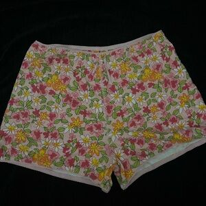 Old Navy Floral Women's Shorts - Pink, Yellow, Green